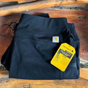 Carhartt Women's 2XL (20) Force Fitted Lightweight Utility Leggings Black NWT